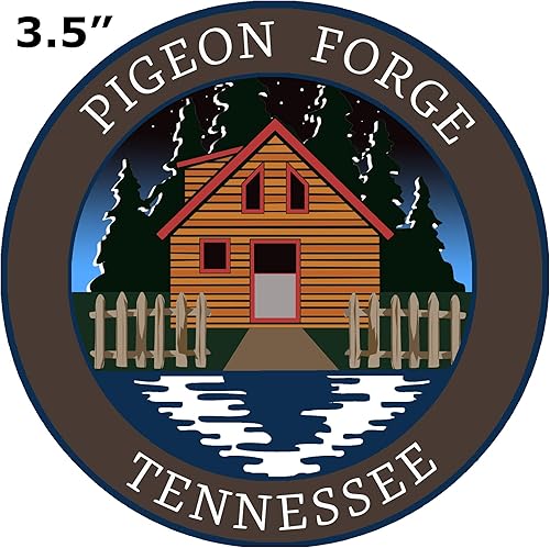 Miniatura 8 de Cabin by The Lake - Pigeon Forge - Tennessee 3.5" Car Truck Sticker Sticker Vacation Souvenir Travel Adventure Theme Novedad Applique