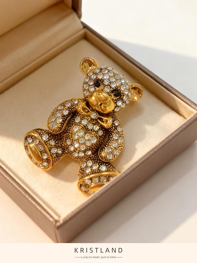 Lot Vintage : Broche éléphant, Breloque, Pendentif Danse, Ours Winnie En Plastique - Bijoux Fantaisie Occasion