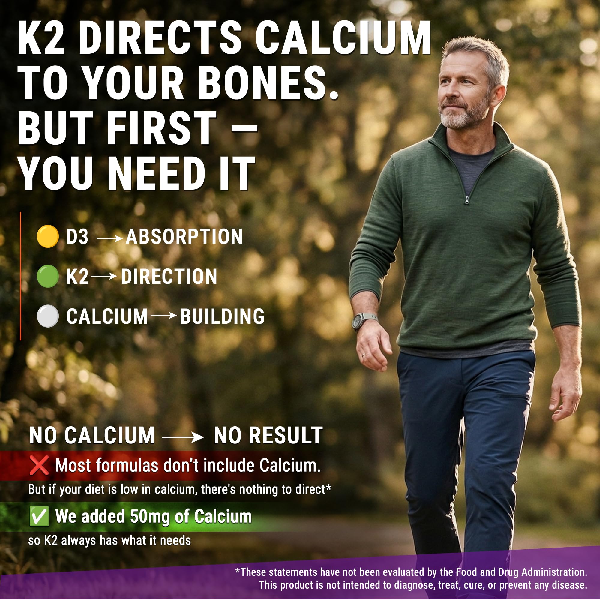 Vitamin D3 K2 Magnesium with Zinc & Calcium | Magnesium Glycinate 1500mg | D3 10,000 IU | K2 200mcg | Calcium 50mg | Zinc 50mg | Bone, Muscle & Immune Support for Women & Men - Vegan - Non-GMO — Amazon image 5