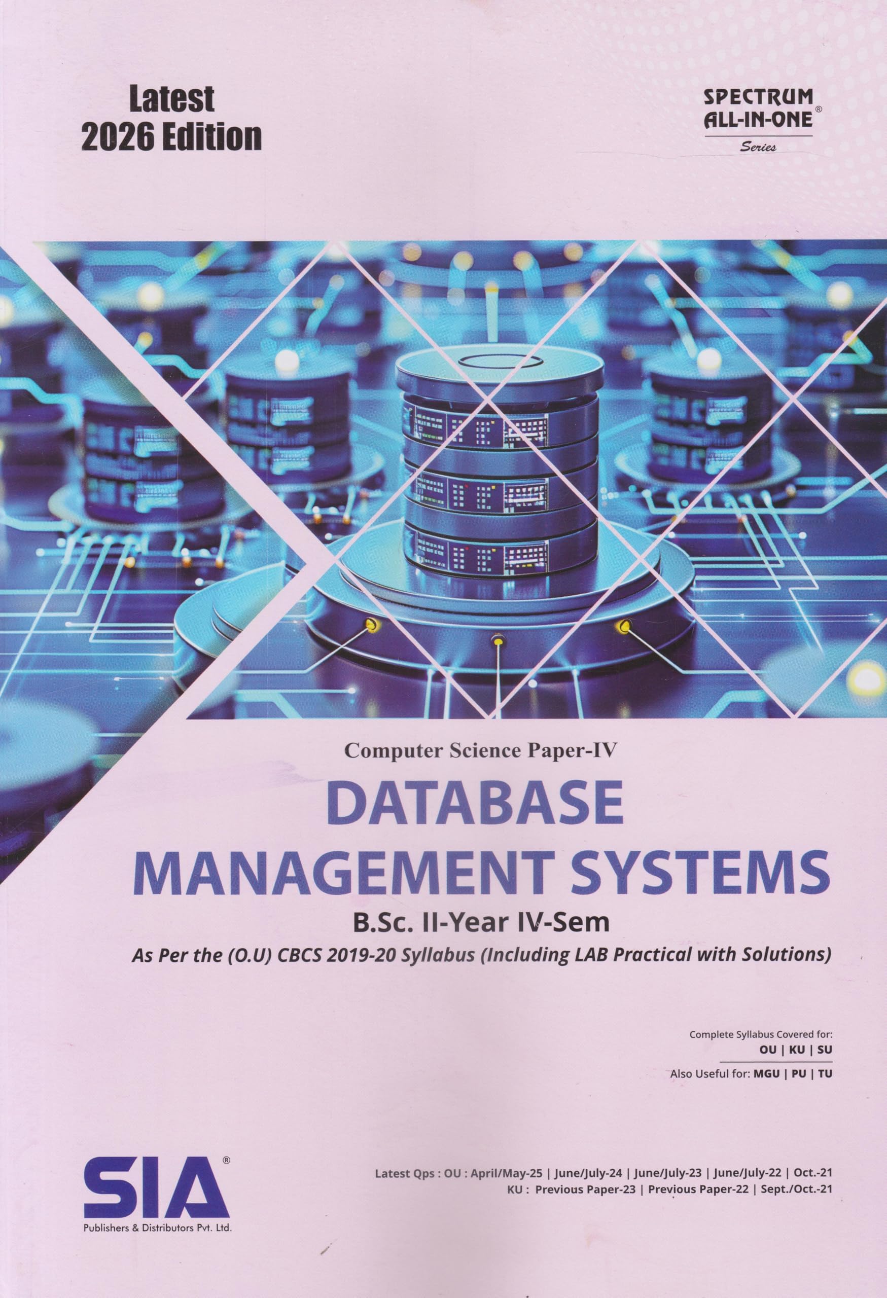 Database Management Systems (Computer Science Paper-IV) B.Sc II-Year IV-Sem As Per the (O.U) CBCS (2019-20) Syllabus (Including LAB Practical with Solutions) Latest 2026 Edition