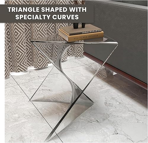 Miniatura 151 de LeisureMod Mesa auxiliar moderna color gris, elegante mesa auxiliar para dormitorio y sala de estar