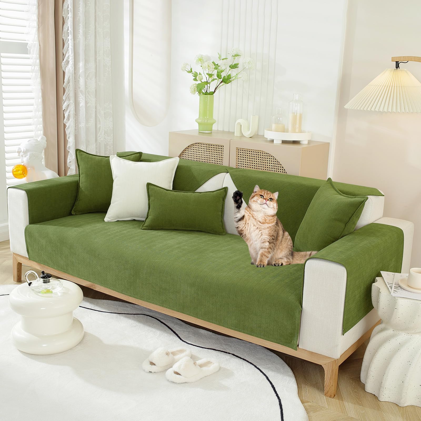 Soft Chenille Sofa Covers Washable, New Sofa Cushion Covers - Image 3