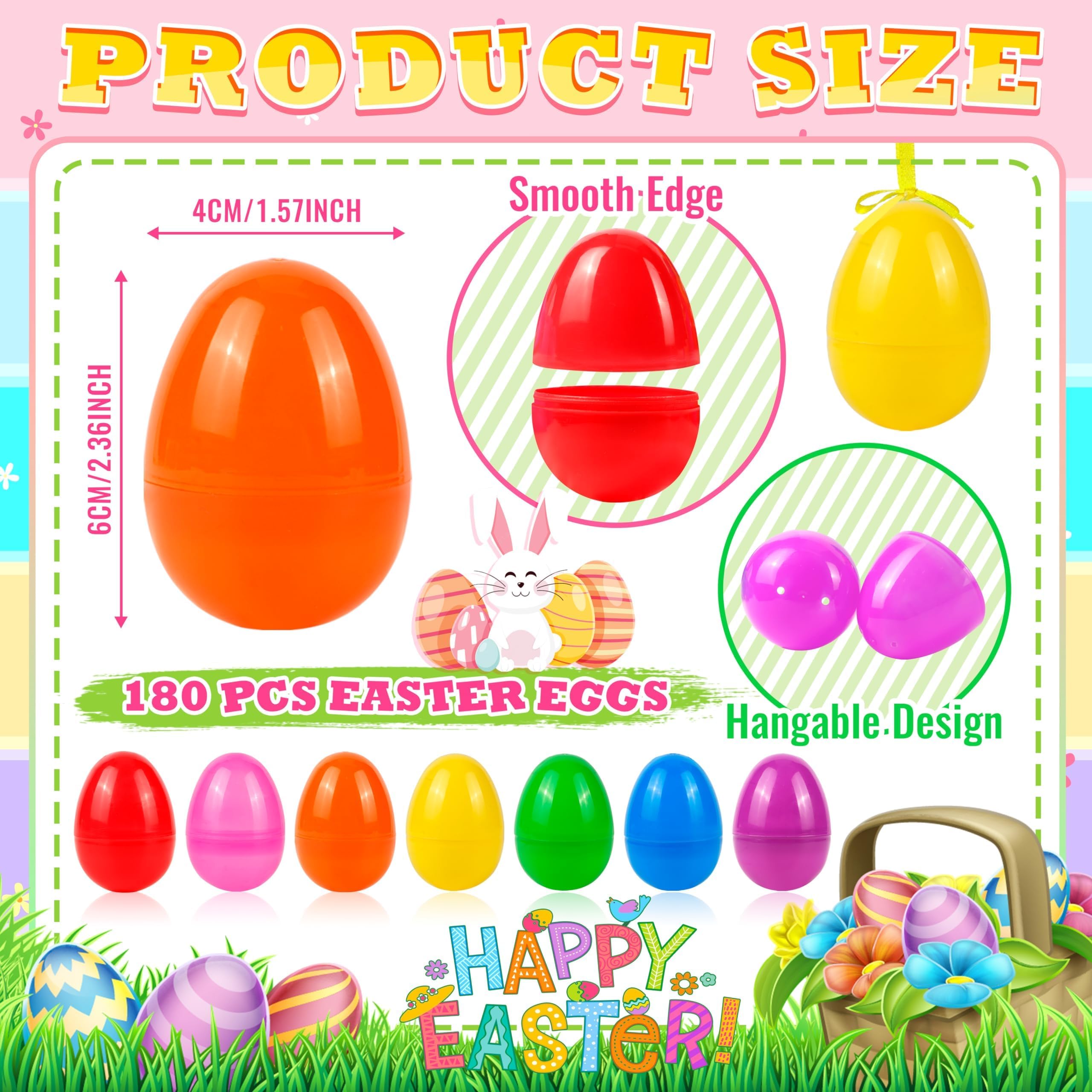 60 Empty Green Plastic Vending Easter Eggs - 2.25 Inch, Perfect For Egg Hunts & Prizes 13 thumbnail image