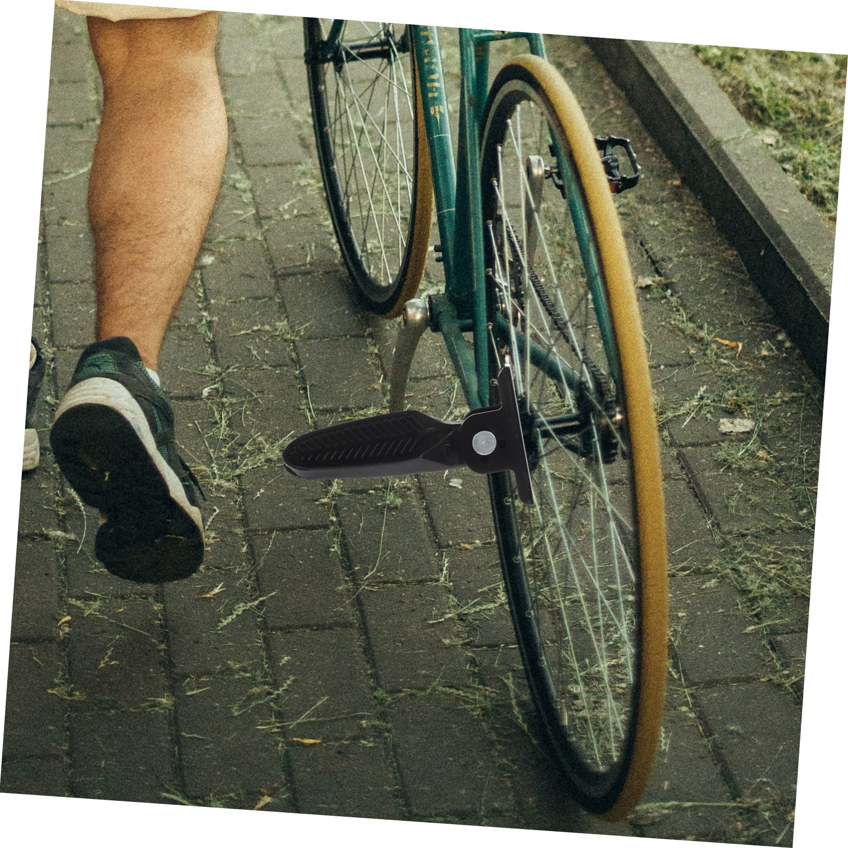 OHPHCALL Professional Bike Rear Seat Pedal Sturdy and Wear-Resistant Pedals Cycling Accessories for Bike Rear