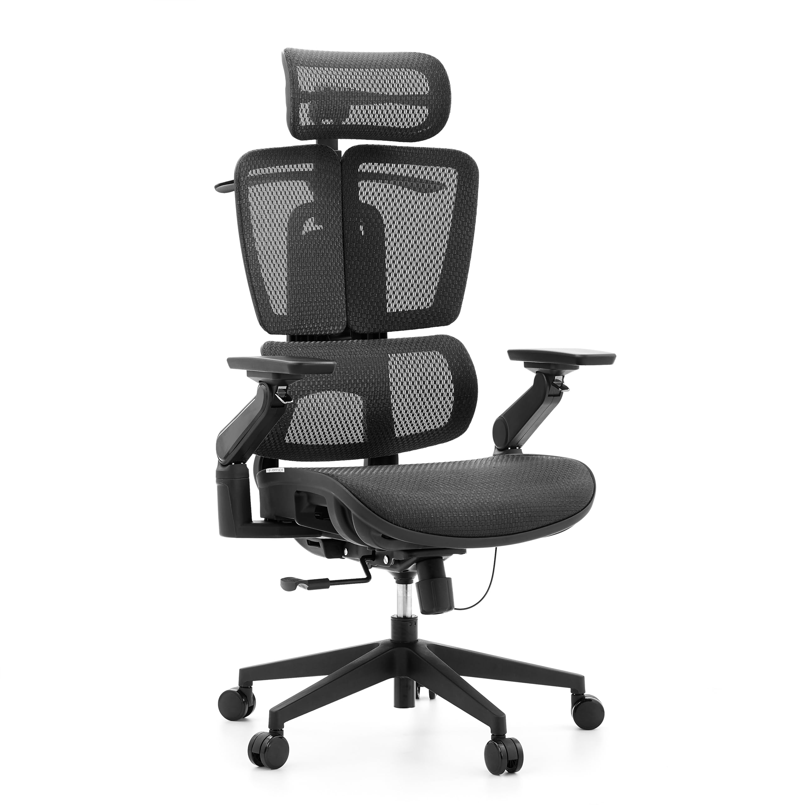 Chaise de bureau pivotante ergonomique hjh Office Ergo U2 Pro3 noire 6D