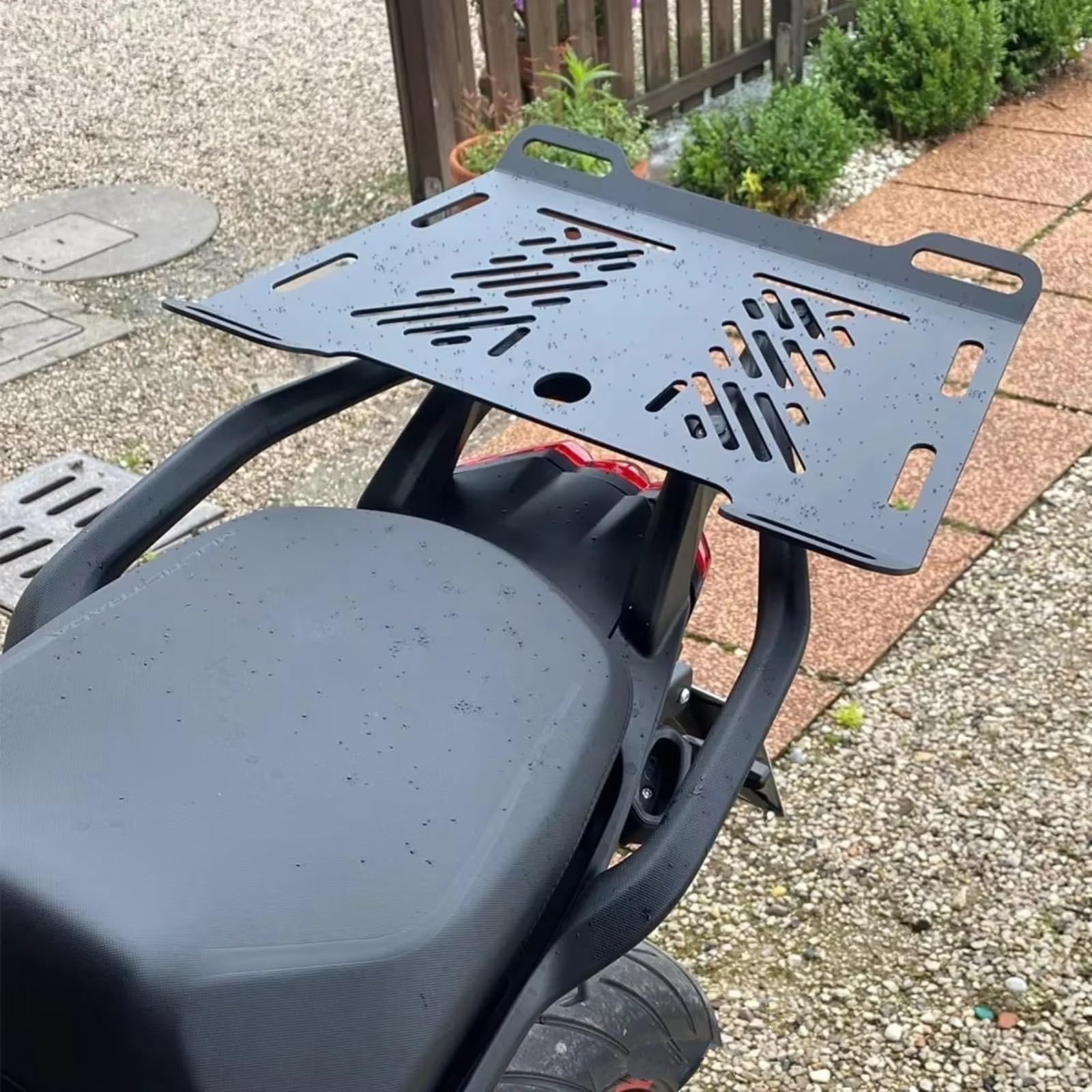 Motorrad Gepäckträger hinten Universal Motorrad Stamm Rahmen Platte Halterung Hinten Tasche Gepäck Unterstützung Für Regal Fall Halter Für Montage In Gepäck Racks