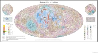 4"x6" Poster, Geologic map of the Moon hires - Gallery Print