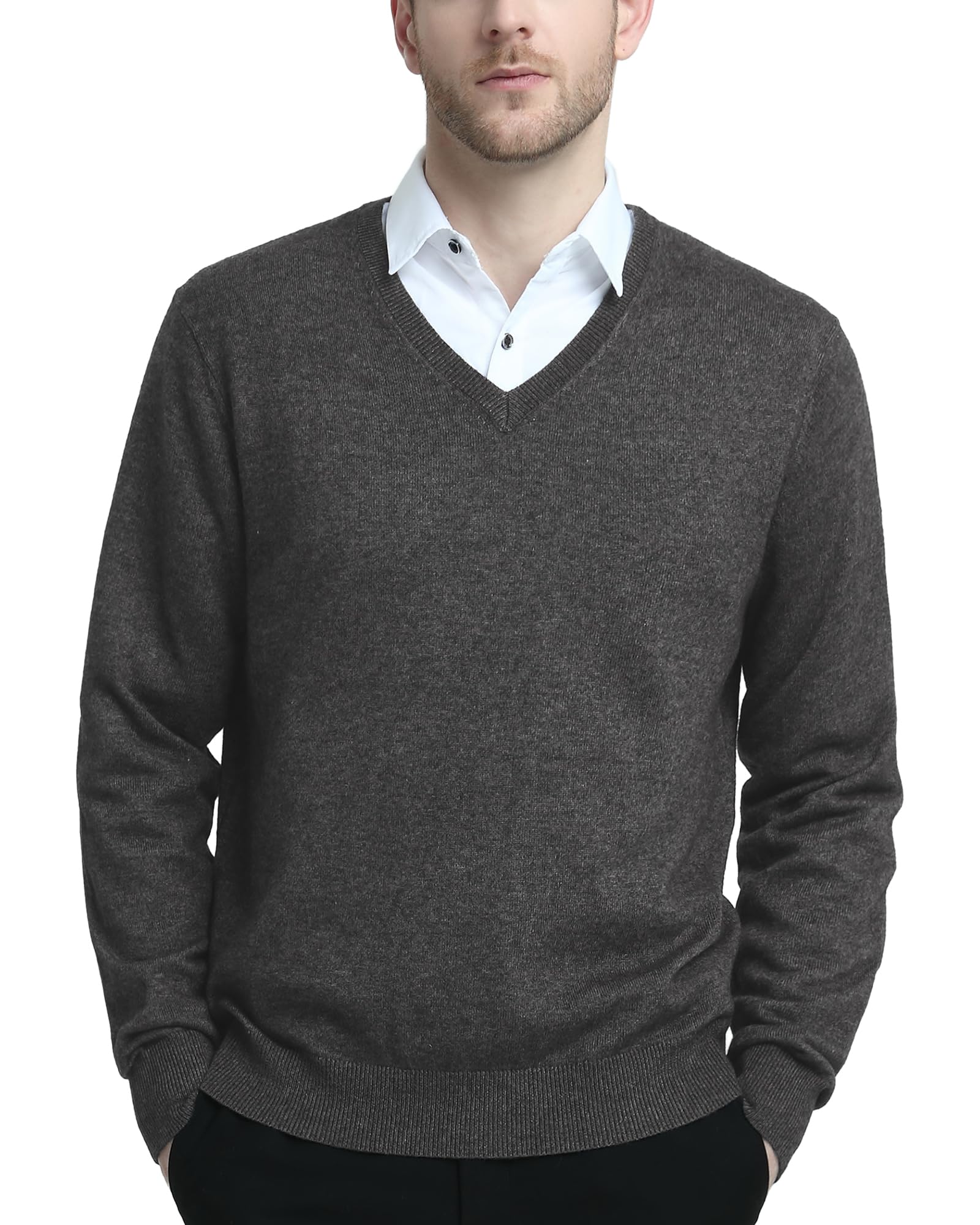 Kallspin Herren Vintage Gestricktes Poloshirt Kurzarm Solide