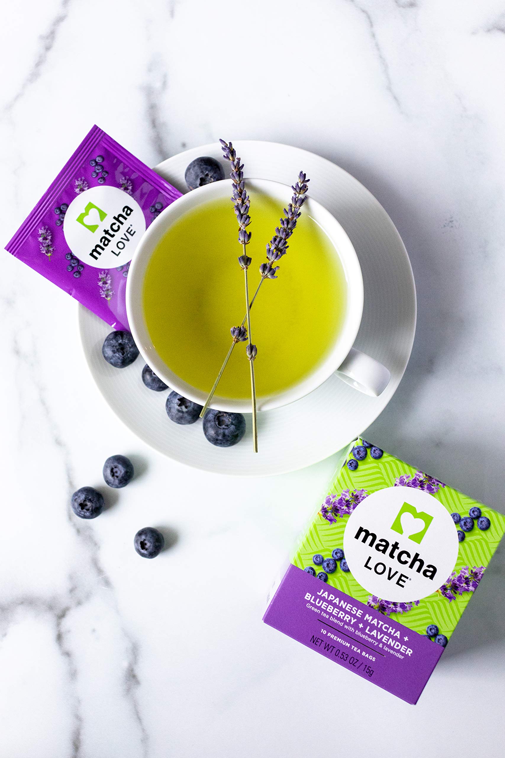 Matcha Love Japanese Matcha Blueberry Lavender 60 Premium Tea Bags — view 7