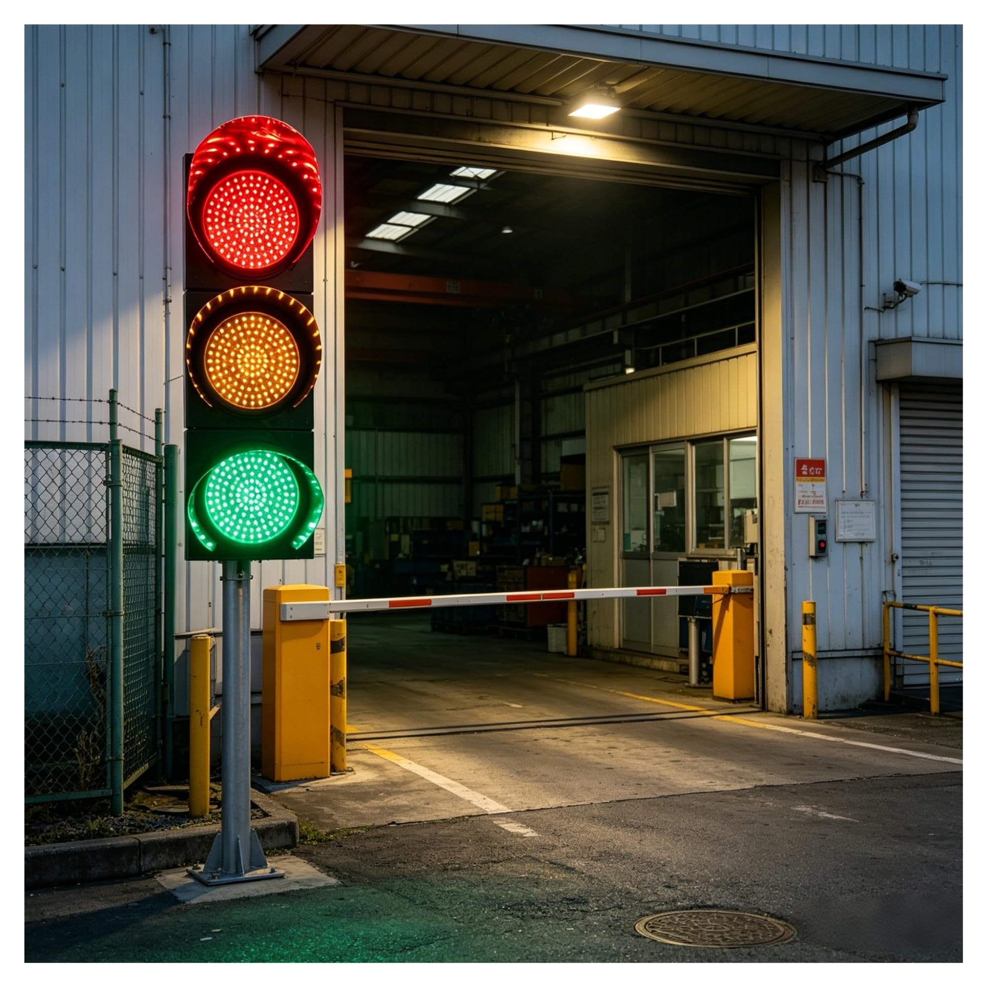 Sygnalizacja świetlna LED o dużej wytrzymałości, 3-światła stopu o średnicy 200 mm, widoczne z odległości 1000 m dla rampy przeładunkowej i zapewniające bezpieczeństwo na drodze(Ac110v)
