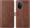 Cresee for Xiaomi POCO F3 Case, PU Leather Wallet Flip Cover [3 Card Slots 1 Money Pocket] [Magnetic Closure] [Stand Kickstand] Folio Phone Case for Poco F3 (Brown)