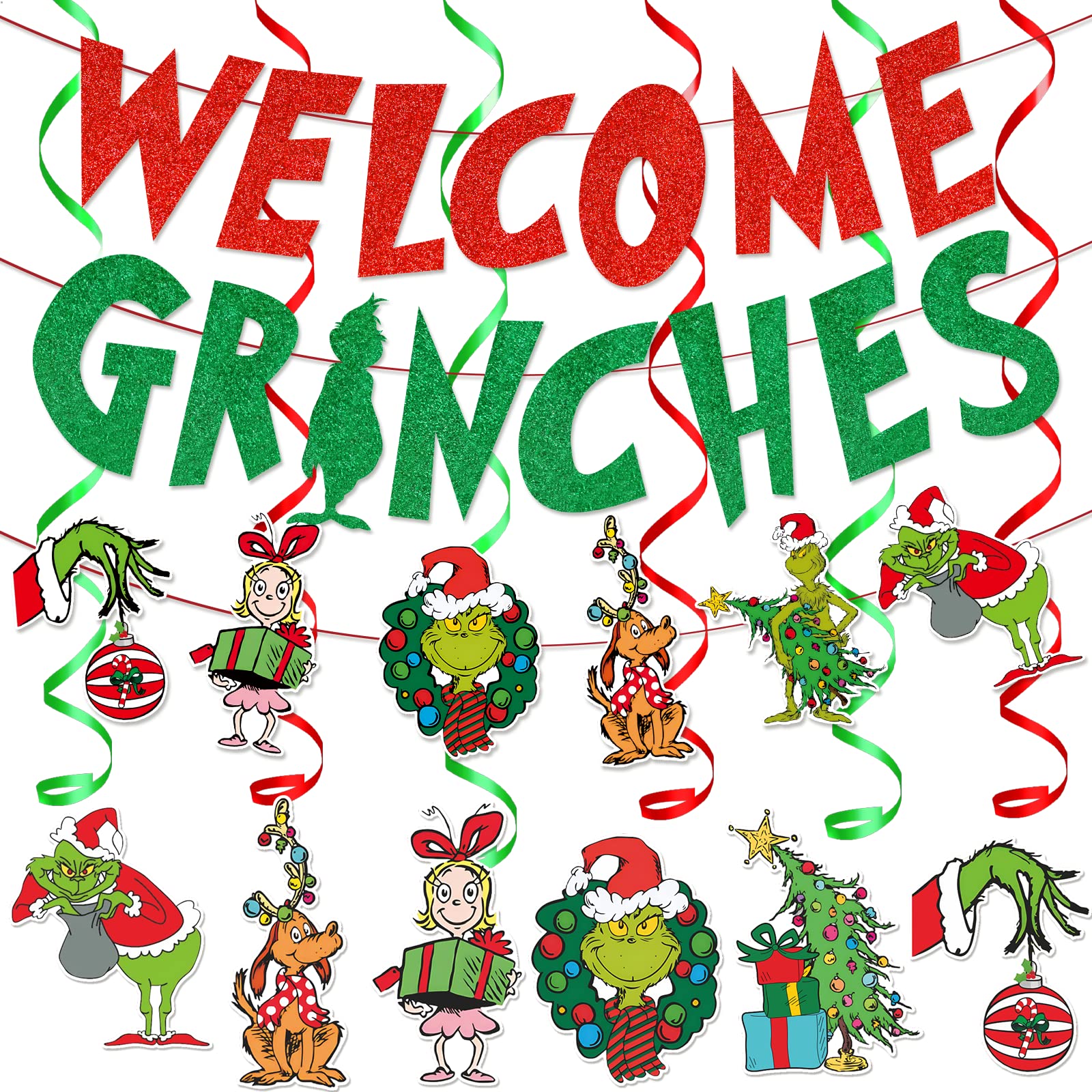 Buy The Grinch Christmas Decorations Grinches Banner Grinch