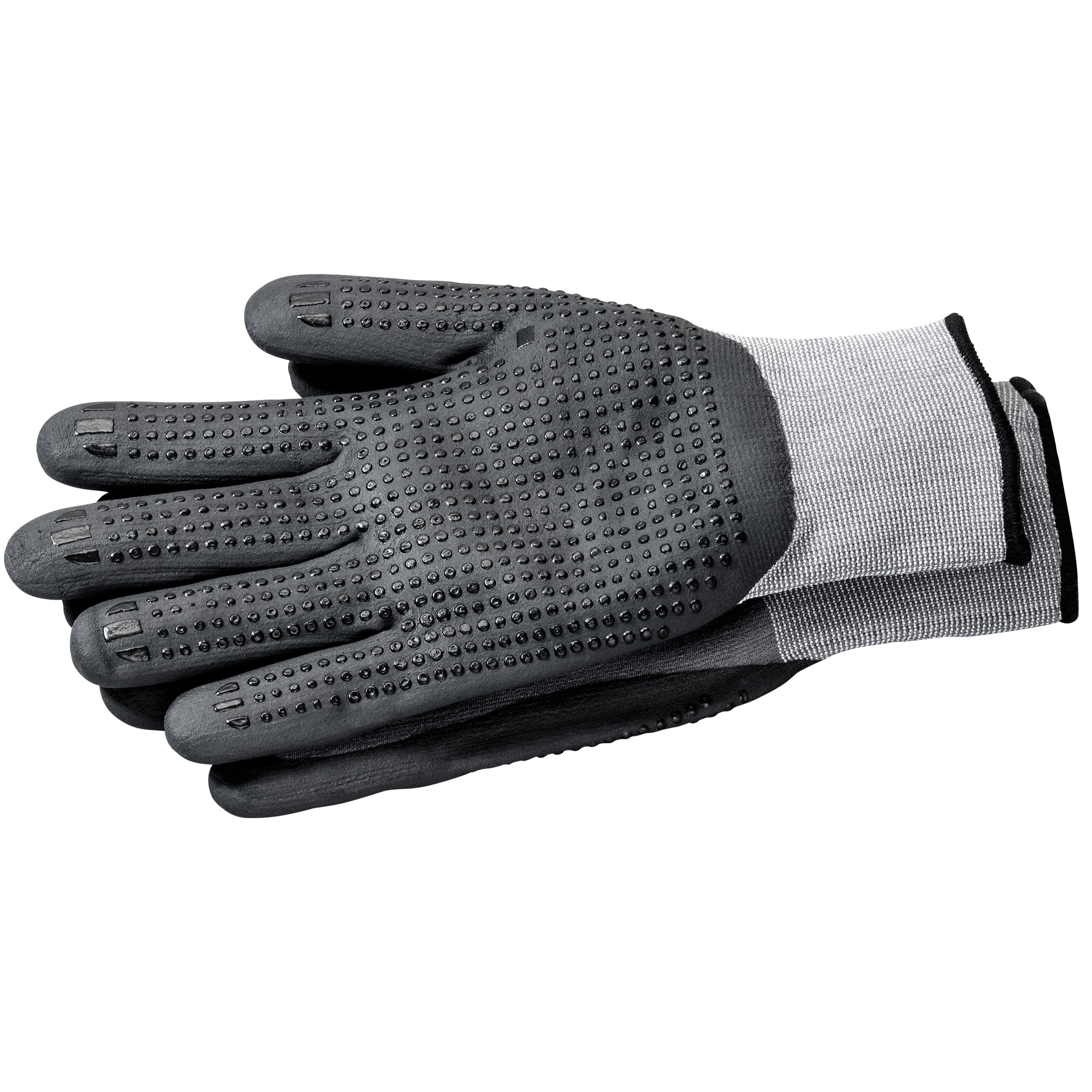 doitBau 48x Handschuhe TopGrip Nitrilnoppen EN388 Größe 8 (M) Nitrilnoppen Sicherheitshandschuh Schutzausrüstung Arbeitshandschuhe reißfest abriebfest rutschfest durchstichfest Allzweckhandschuh