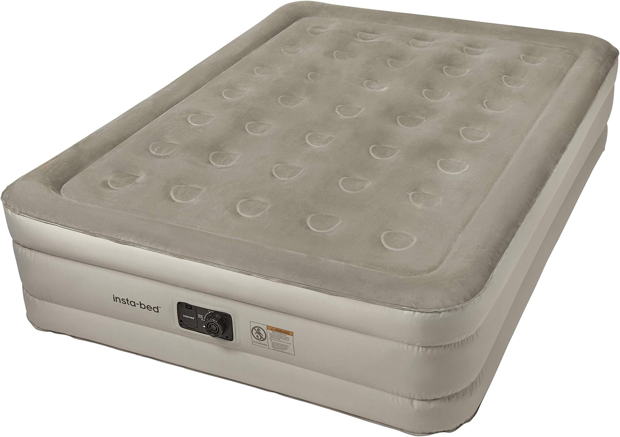 INSTABED 18" Queen W/Internal AC Pump & Plush TOP
