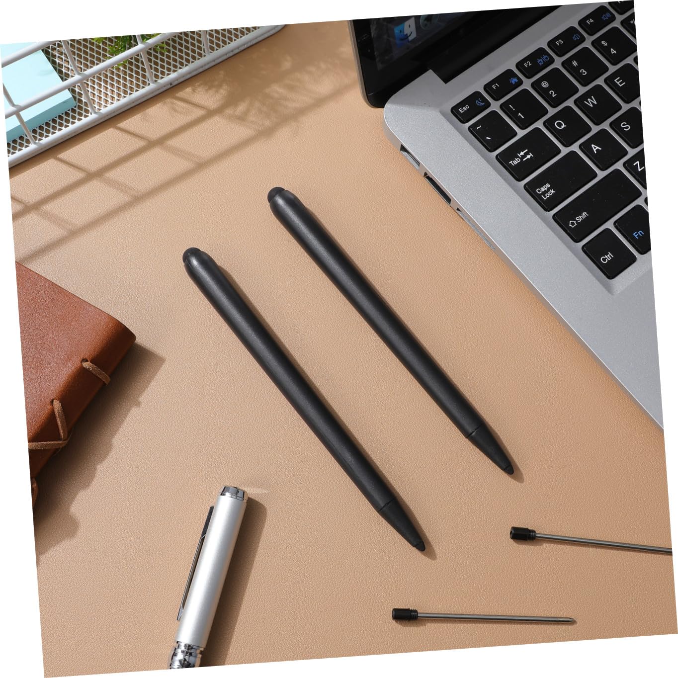 DOITOOL Penna Stilo per Lavagna Digitale Doppia Punta, Abs Nero, Confezione da 2 Pezzi, Alta Sensibilità e Design Versatile per Insegnamento e Riunioni