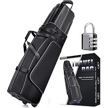 CHAMPKEY Premium Soft-Padded Golf Travel Bags for Airlines - Travel Golf Gags for Airlines with Premium Oxford Fabric and Oversized Wheels