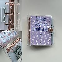 Vista 7 de Carpeta de desafío de ahorro de 1000 unidades, carpeta de ahorro de dinero, desafío de ahorro de dinero, desafío de ahorro de sobre, mini carpeta