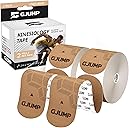 GJUMP Kinesiology Tape, 40 Count Precut Strips 2 Rolls, Original Cotton Elastic Athletic Tape for Muscle Strain Relief & Joint Support, Waterproof & Breathable Sports Tape for Support and Recovery
