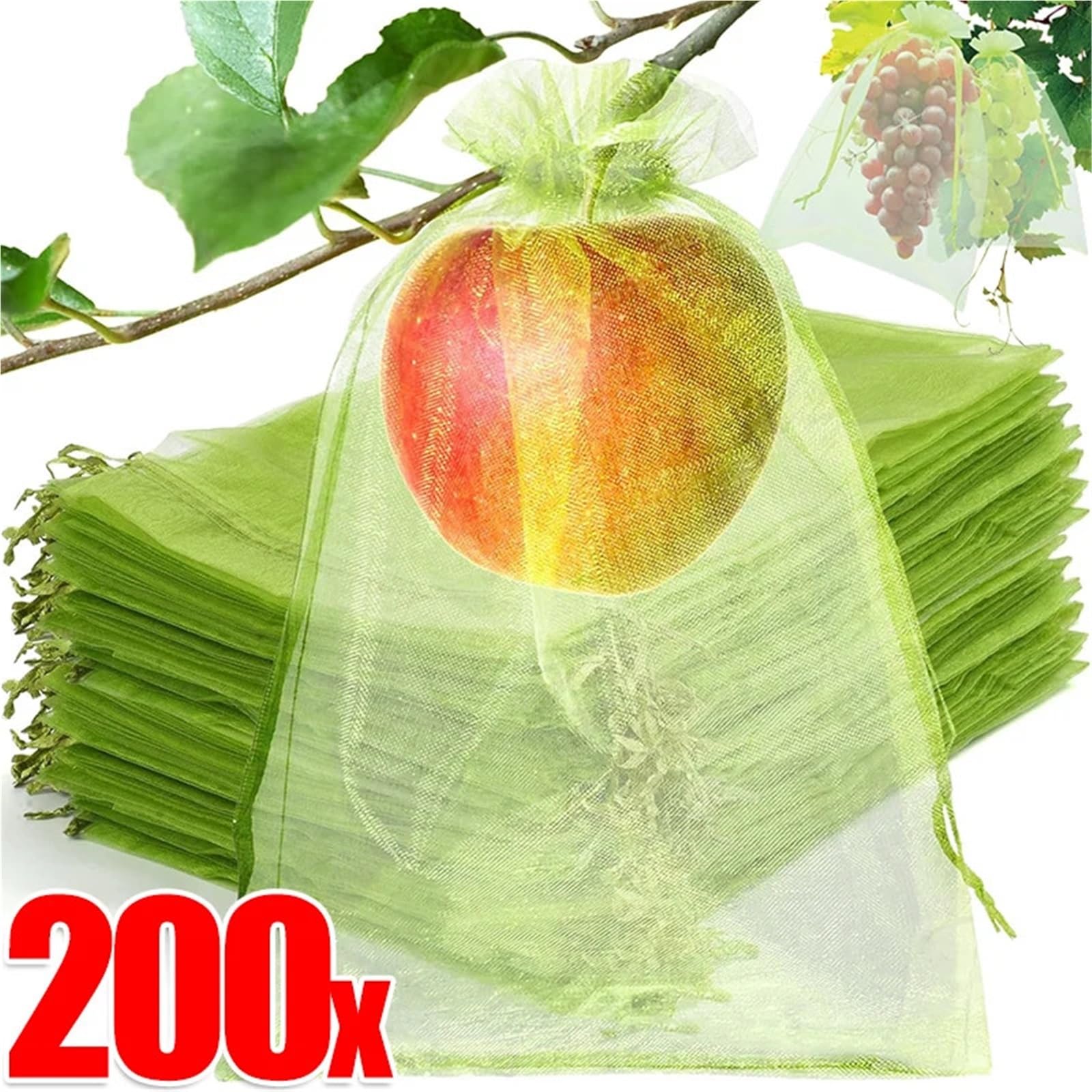 Organza-Fruchtschutzbeutel mit Kordelzug