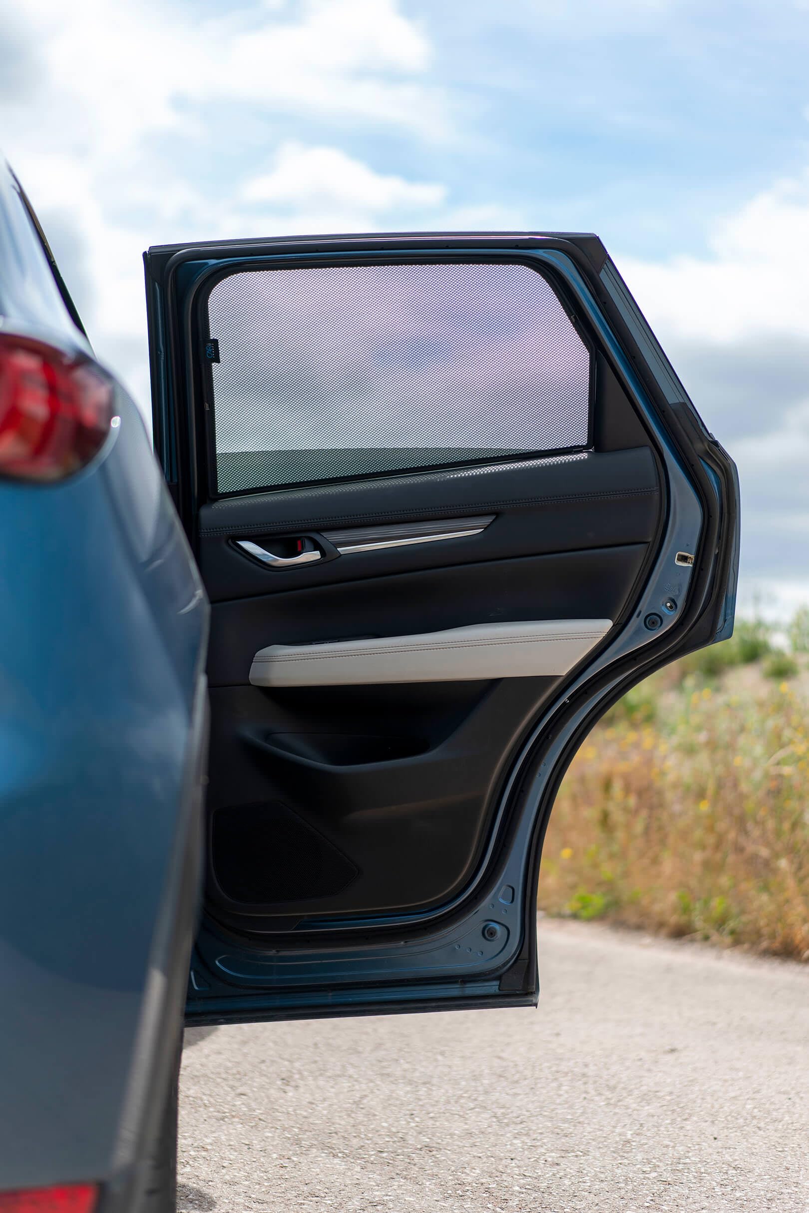 Satz Car Shades (Hintertüren) kompatibel mit Mazda CX5 2017- (2-teilig) Passgenaue Sonnenschutzblenden