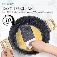Vista 5 de GiPP 21Psc Pots and Pans Set Non Stick - Grey Ceramic Kitchen Cookware Sets Nonstick Induction Cookware Non-toxic Cooking Pan Set with Silicone