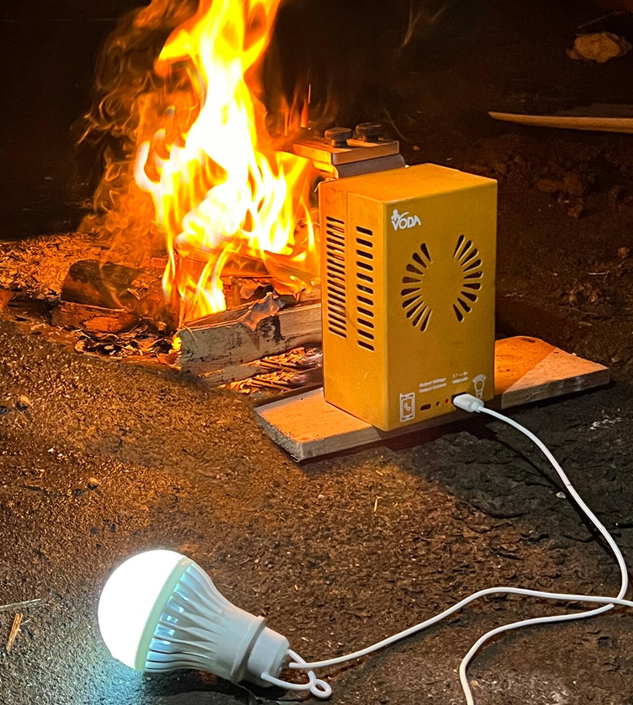 Portable Heat Electricity Powered Generator HPG-01 with 1500 mah ploymer battery and led lights-image-36