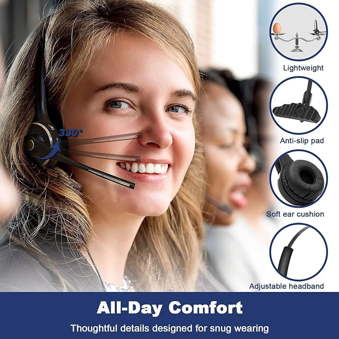 Auricular Bluetooth con micrófono y cancelación de ruido miniatura 4