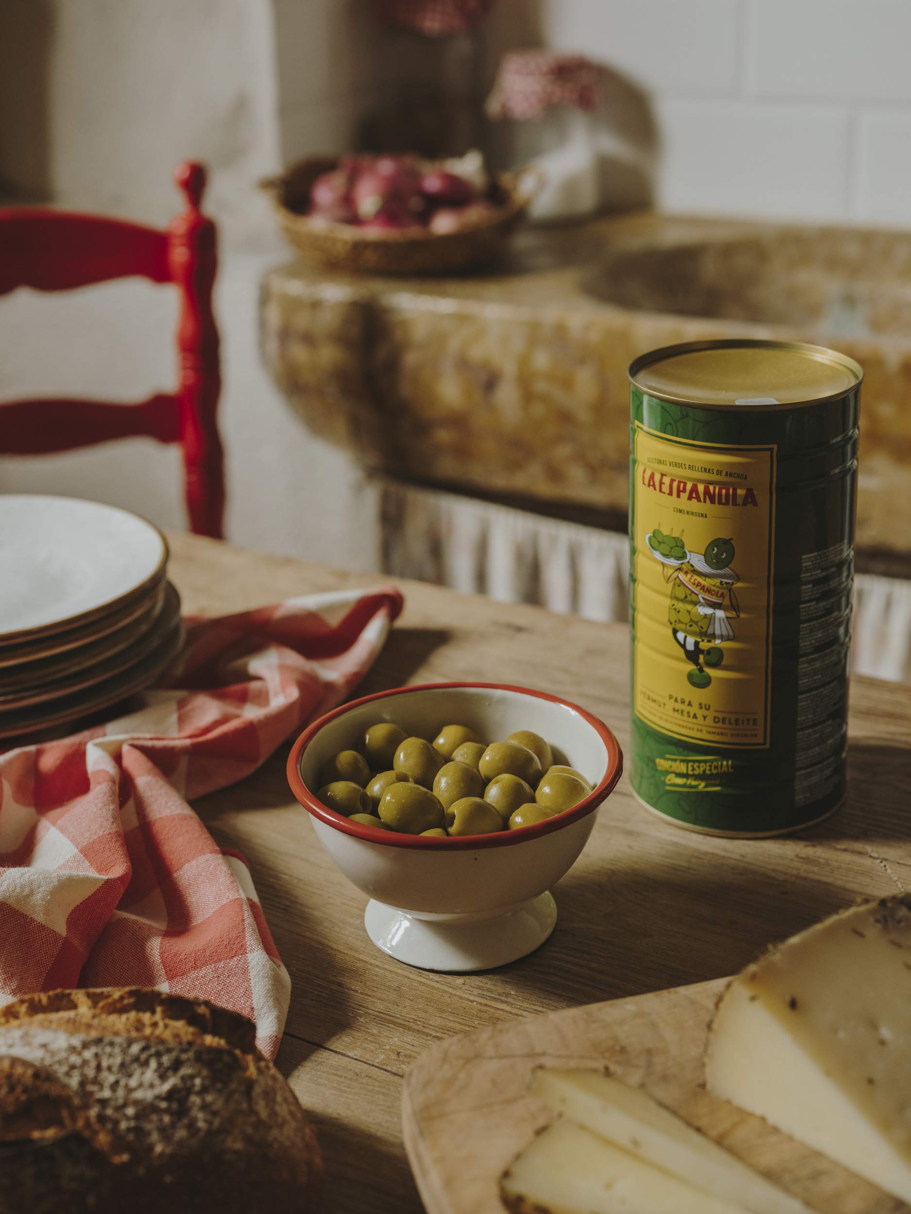 La Española Edición Especial Rellena de Anchoa 600 gr Pack 6 uds
