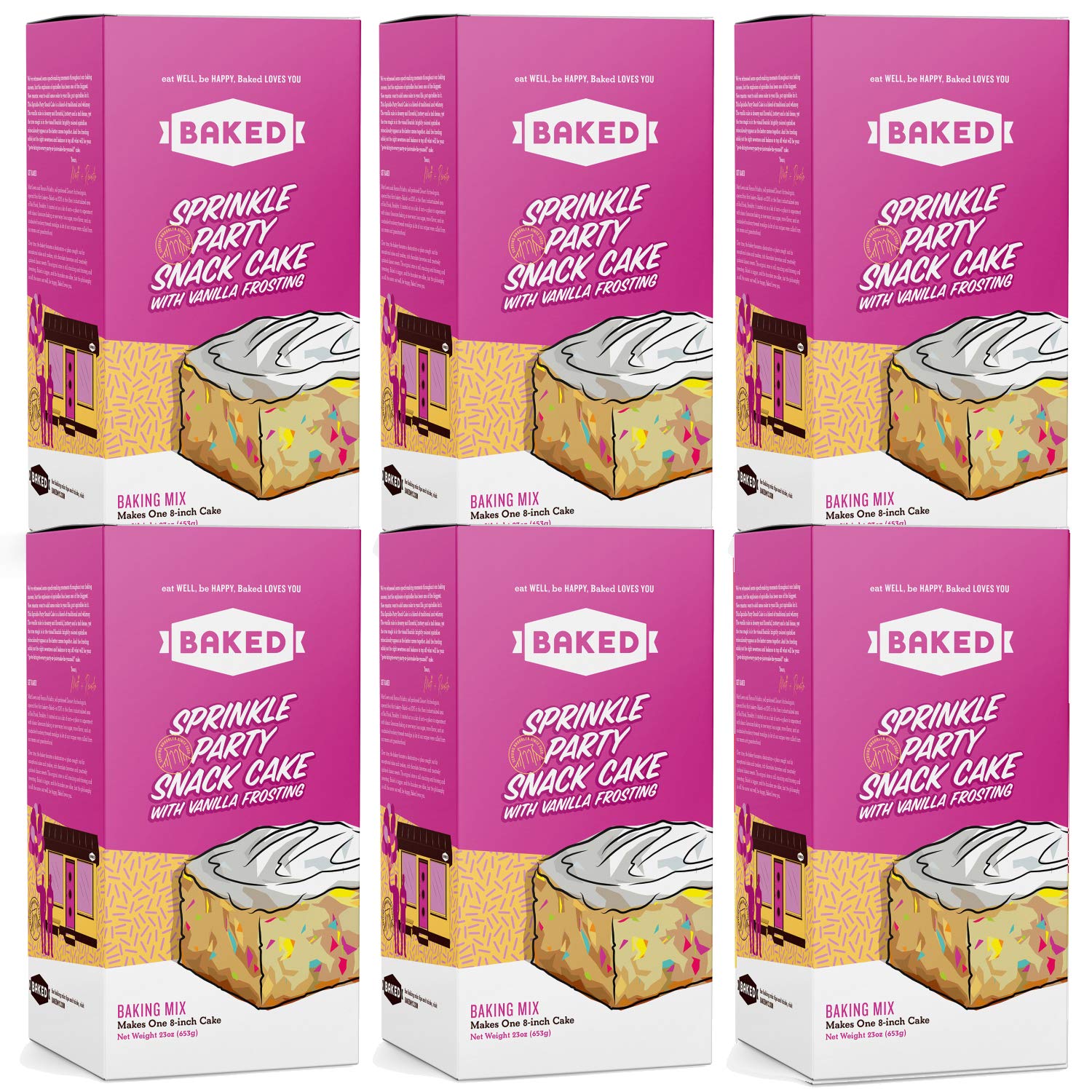 Buy BAKED Sprinkle Party Snack Cake Mix. Makes an 8inch cake, just add