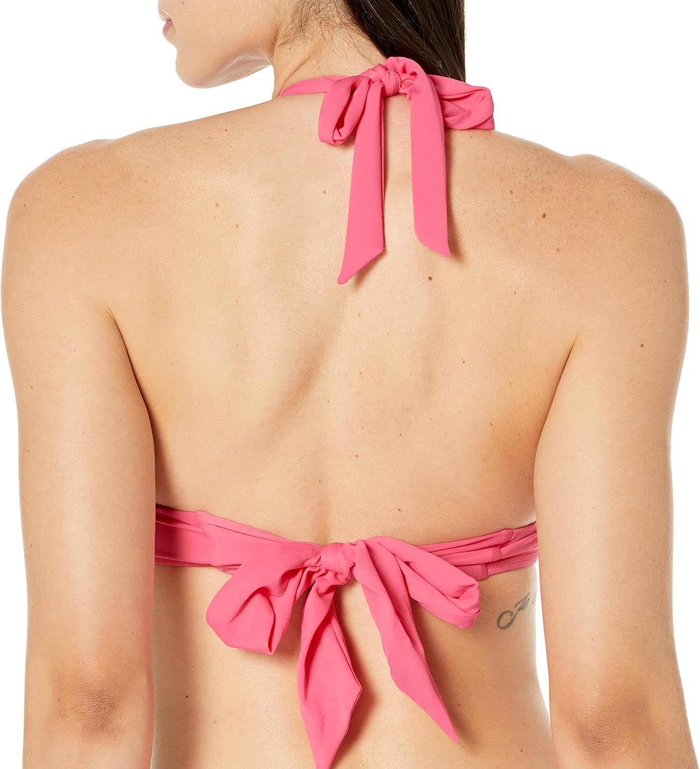 Amazon Essentials Women's Light-Support Tie Halter Bikini Swimsuit Top (Available in Plus Size) - Image 3