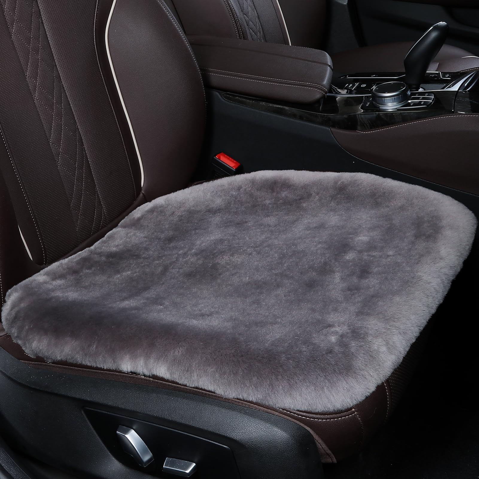 OGLAND Genuine Sheepskin Car Seat Cover