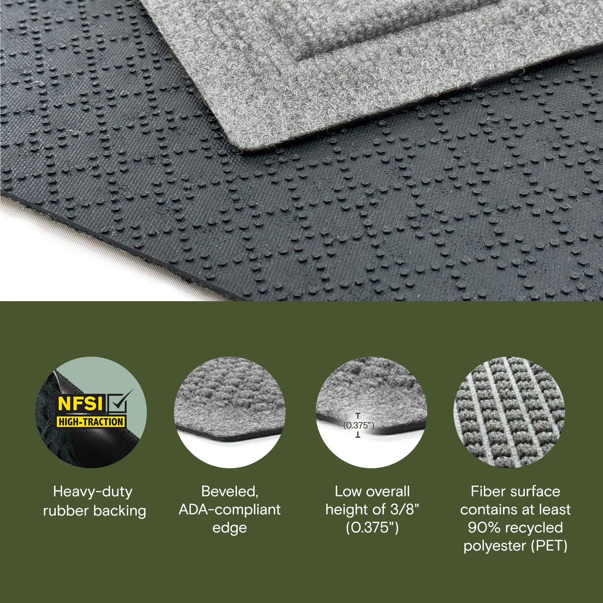 WaterHog Stair Treads - Heavy Duty & Non-Slip -3
