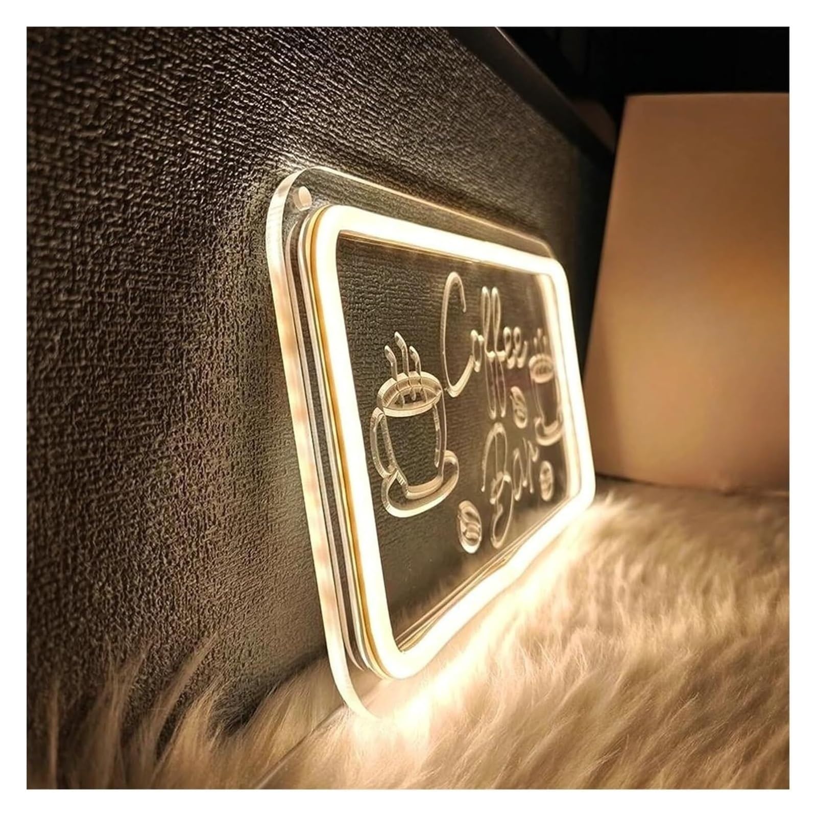insegna luminosa al neon Lampada da tavolo a LED al neon per bar, ristoranti, negozi, angoli cucina, studio musicale 9cmx17cm