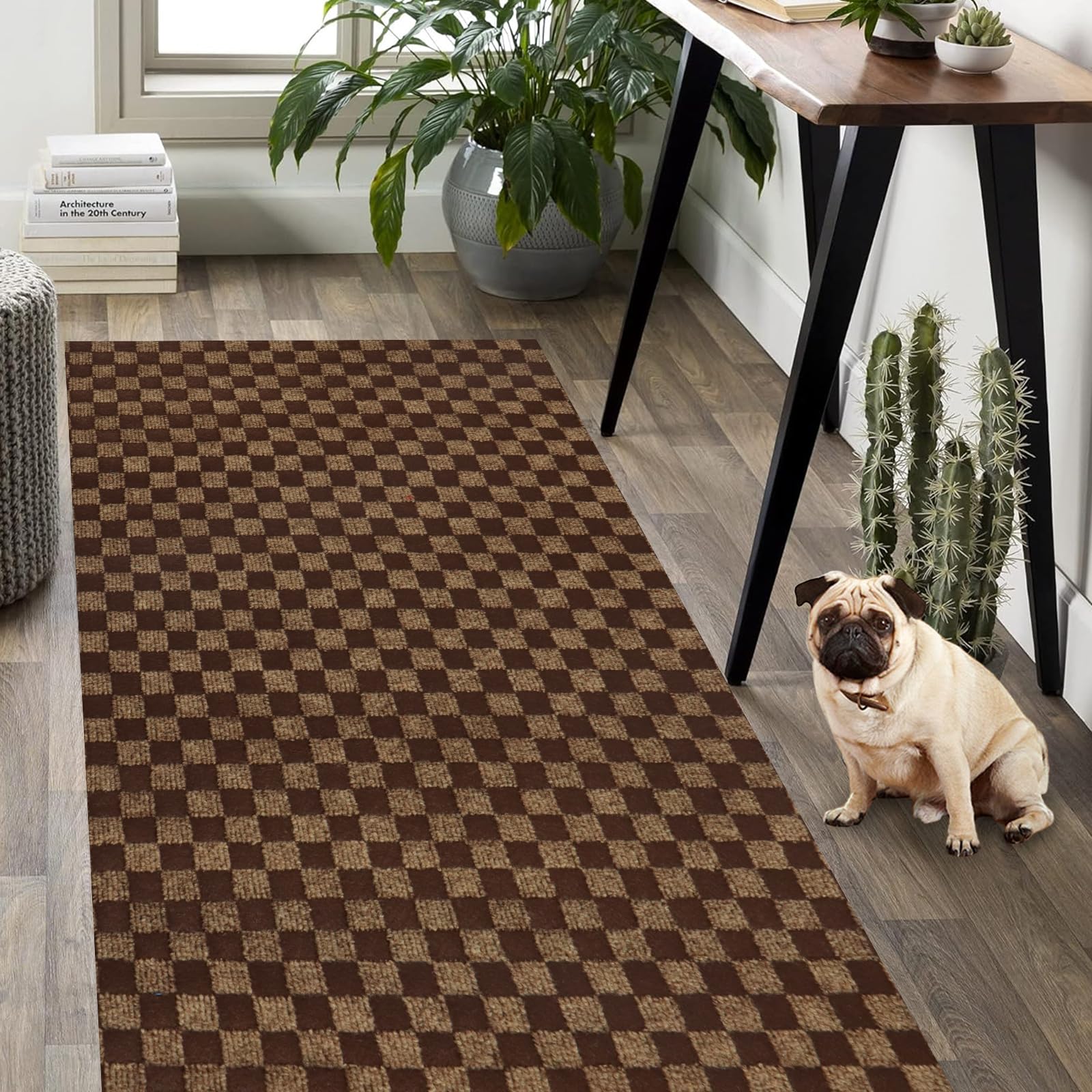 Weidear Hallway Runner Rug with Rubber Backing, Laundry Room Rug Non Slip, Washable Outdoor Indoor Rug Carpet Runner, Customized Area Rugs Mat for