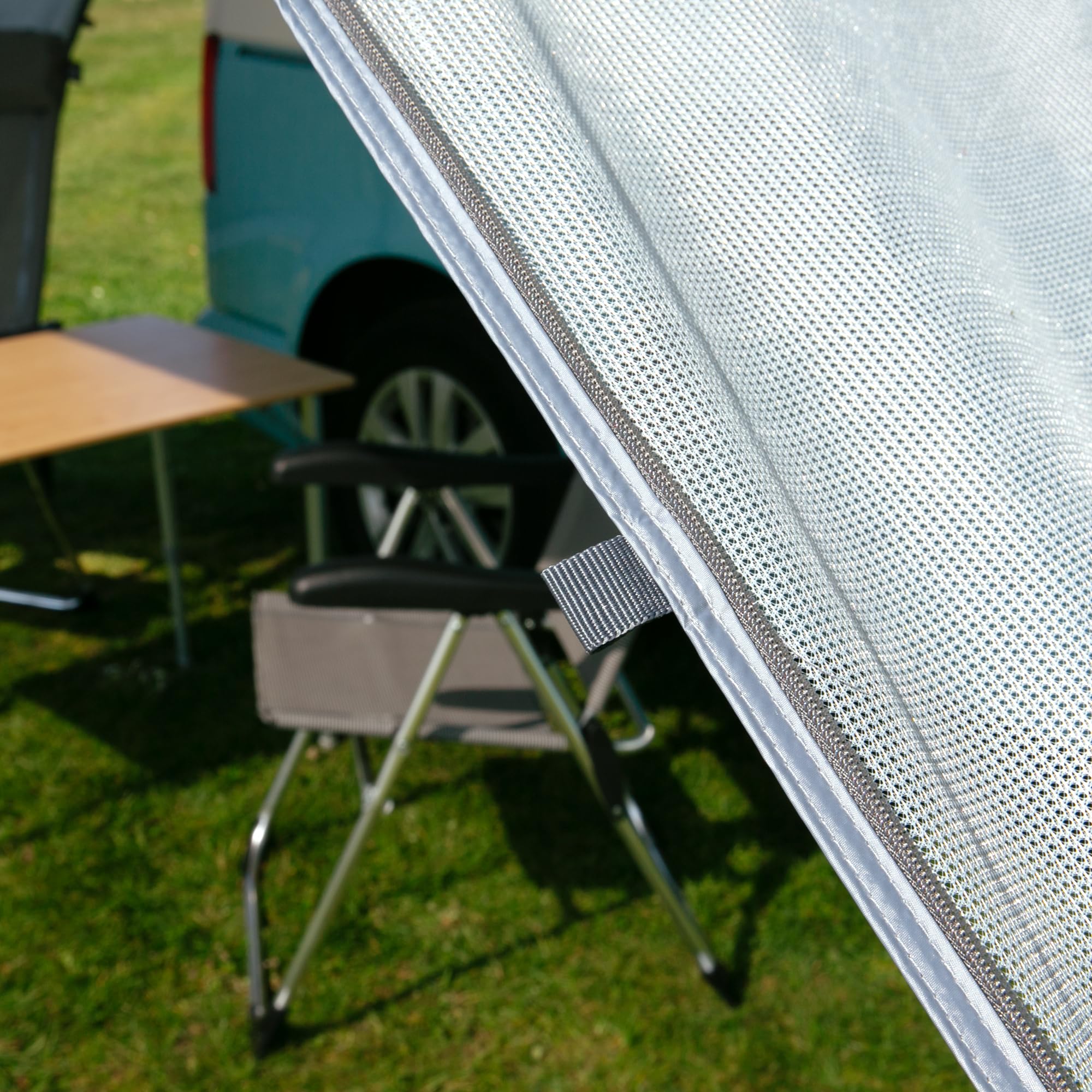 Votre GEAR Bus de camping Sun + Rain Blocker Parois latérales – 2 x paroi latérale pour tente de soleil avec 2 m de déploiement