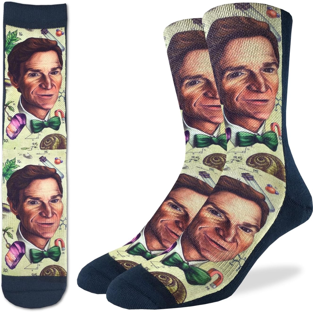 Good Luck Sock Men's Math & Science Socks, Adult