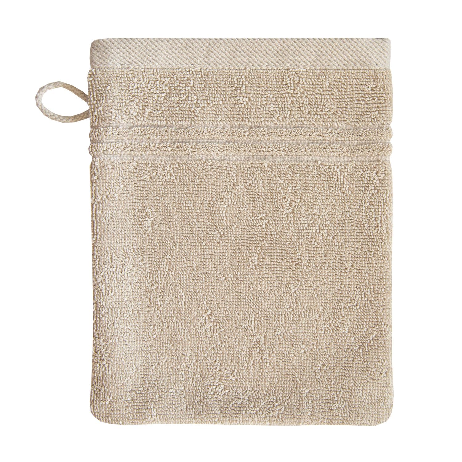 Gant de toilette éponge Dyckhoff Nature 16x21 cm beige