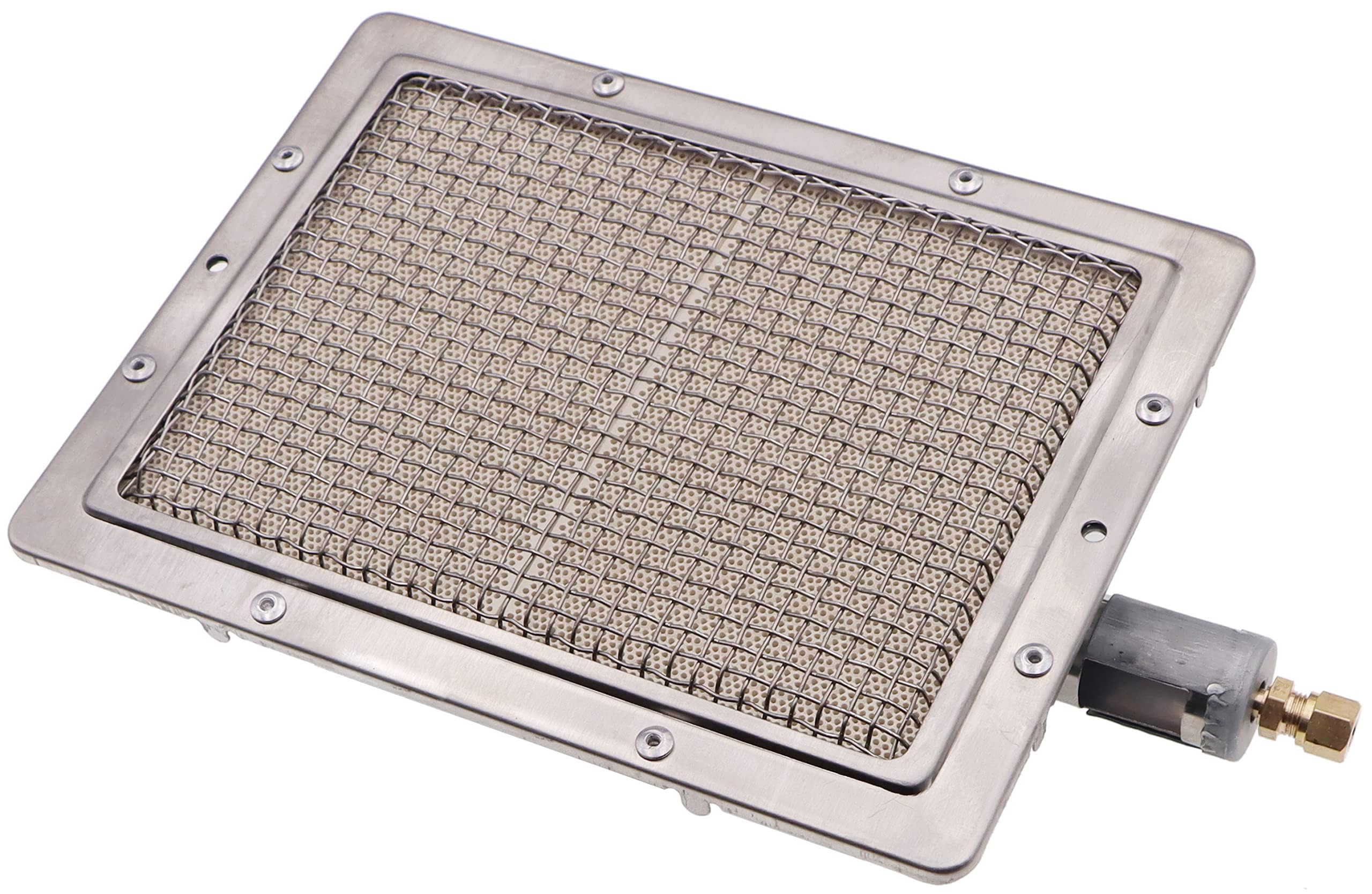 METER STAR Pezzo di ricambio per barbecue a propano, parte di riparazione, bruciatore a infrarossi, elemento riscaldante (220 x 170 mm)