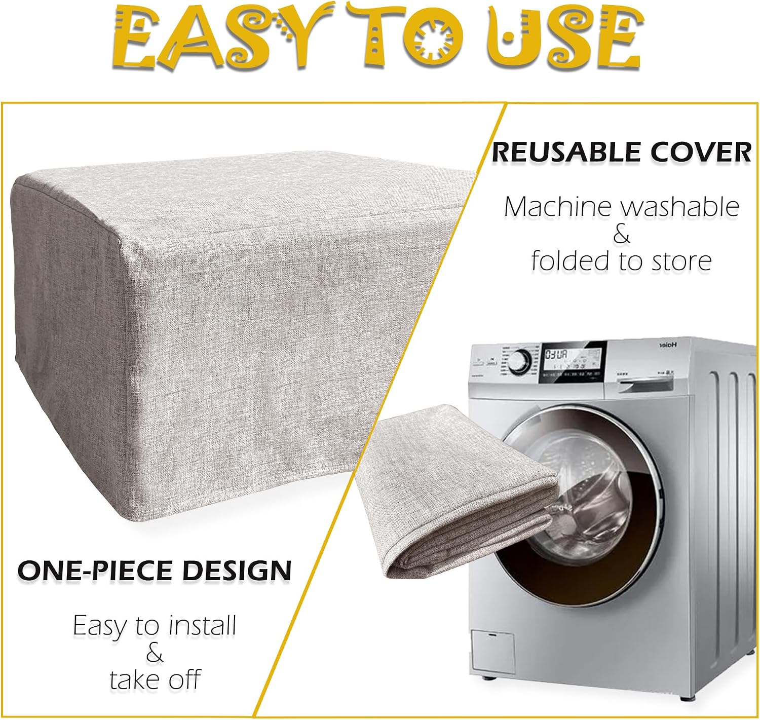 Printer Dust Cover Turntable Cover Case Compatible for HP DeskJet 2755e/2752, Linen Look Antistatic Fabric Burlap Decor with Home Style, Natural Color, 18"W x 14"D x 6"H