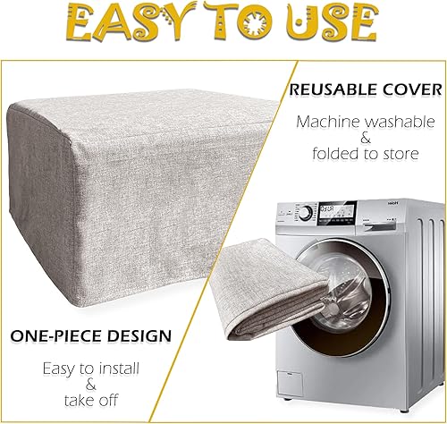 Miniatura 6 de Funda protectora contra el polvo de impresora compatible con HP DeskJet 2755e2752, aspecto de lino, tela antiestática, decoración de arpillera con