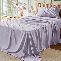 Vista 64 de Bedsure - Juego de sábanas tamaño individual XL para dormitorio, de 3 piezas, suaves, extralargas, tipo hotel, de microfibra, de fácil cuidado