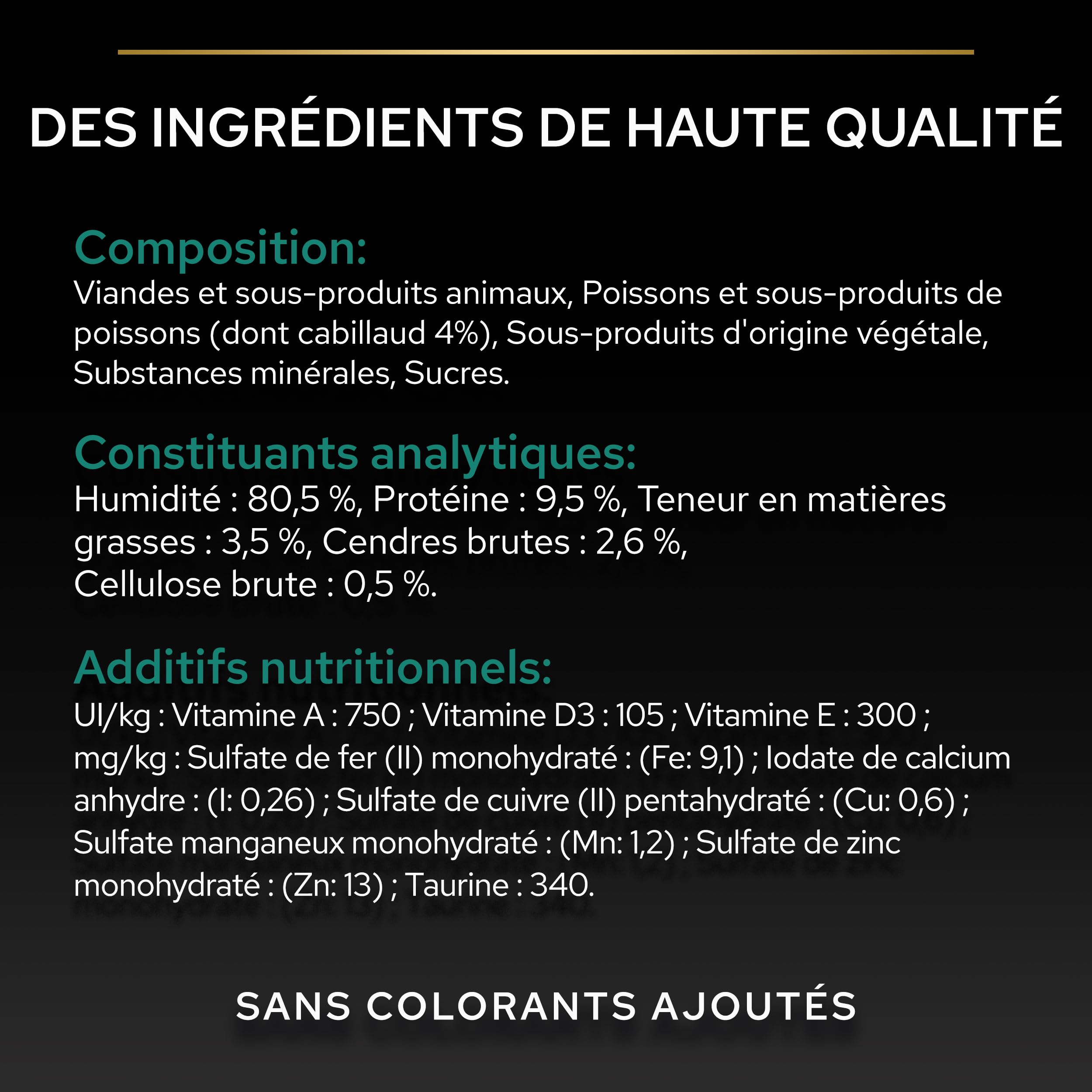 PURINA Pro Plan | Adult STERILISED Maintenance | Aliment Complet pour Chat Adulte Stérilisé | Aide à Maintenir Une Bonne santé urinaire | Terrine | Au Cabillaud | Portion Individuelle | 10x75g