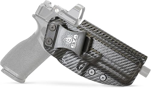 Miniatura 1 de CYA Supply Co. Base Optics Ready (fibra de carbono) dentro de la funda de cintura IWB Veteran Owned Company Fits