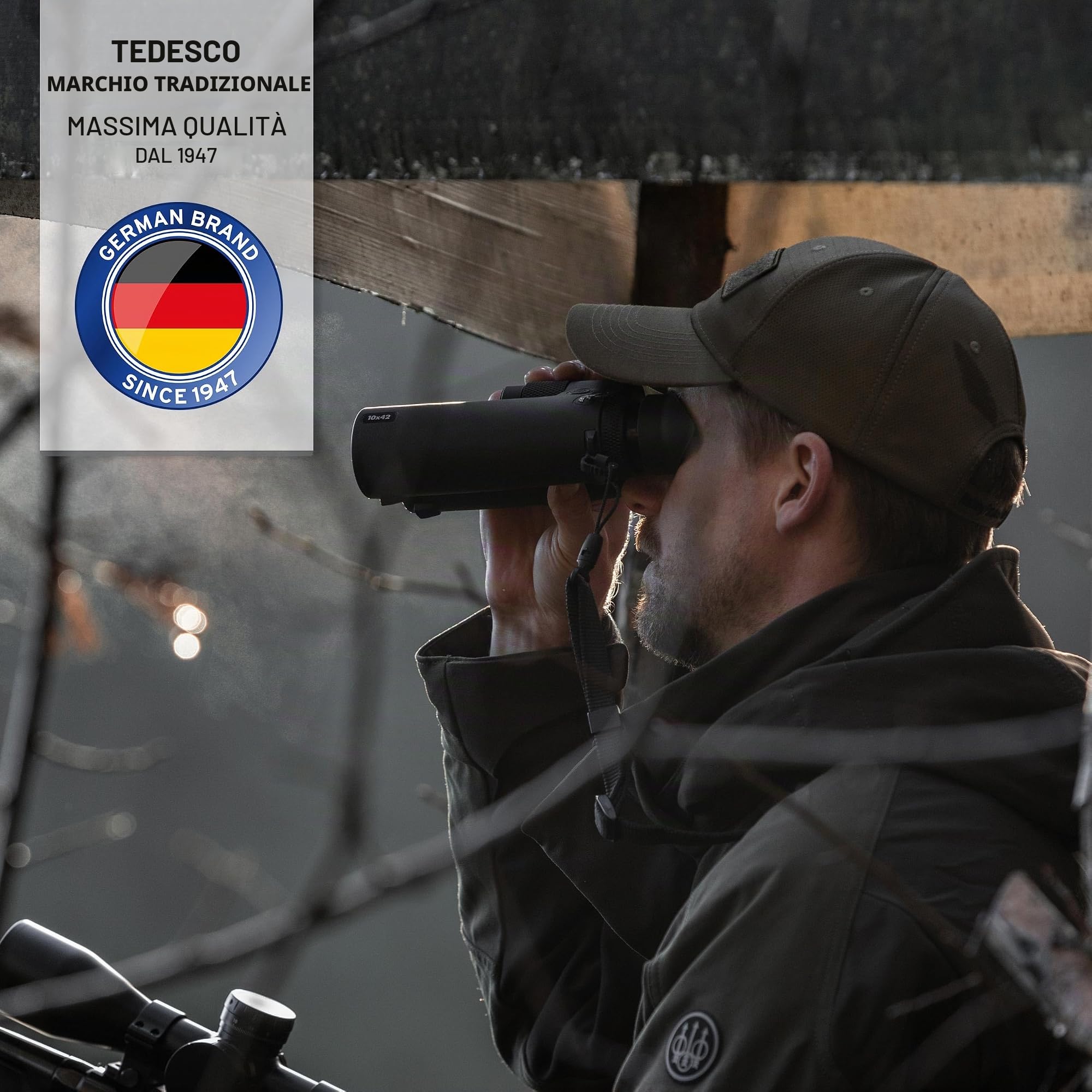 Steiner Binocolo da caccia eRanger LRF 10x42 – telemetro laser fino a 3.000 m, trasmissione digitale Steiner Connect App, eRanger 8