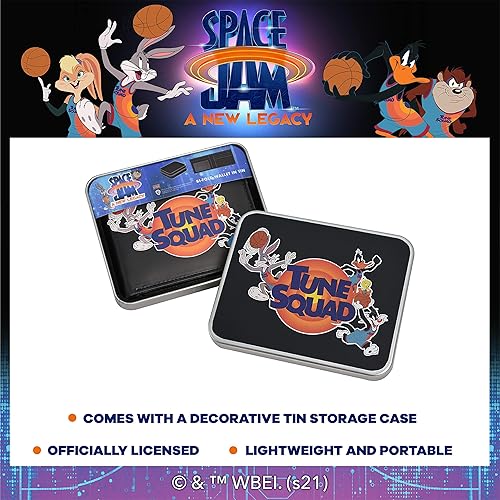 Miniatura 6 de Concept One Warner Bros Space Jam A New Legacy Tune Squad - Cartera plegable en una funda decorativa de hojalata, multicolor, Multi, Warner Bros
