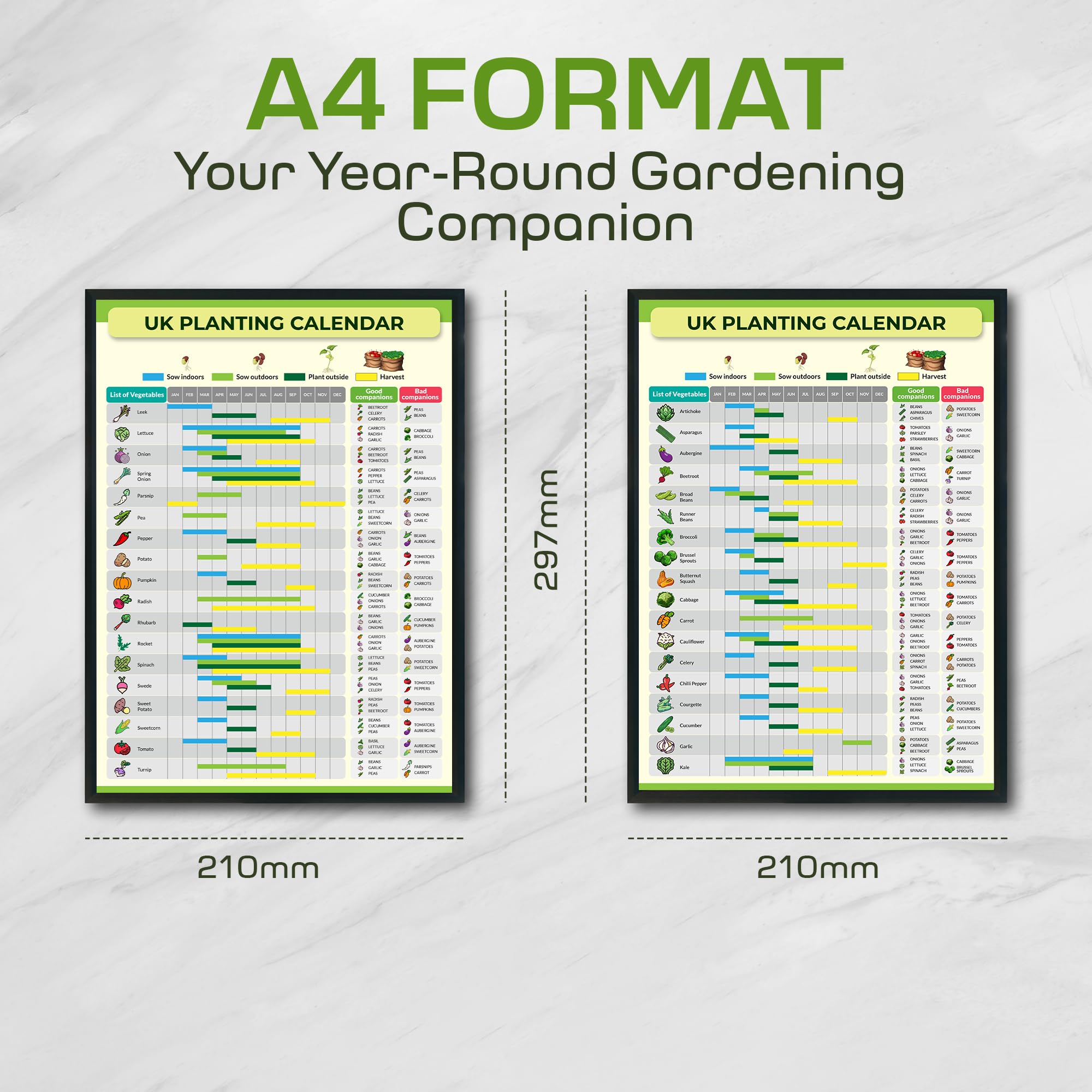 Calendar Year Planting Chart Free Download: A Printable Companion