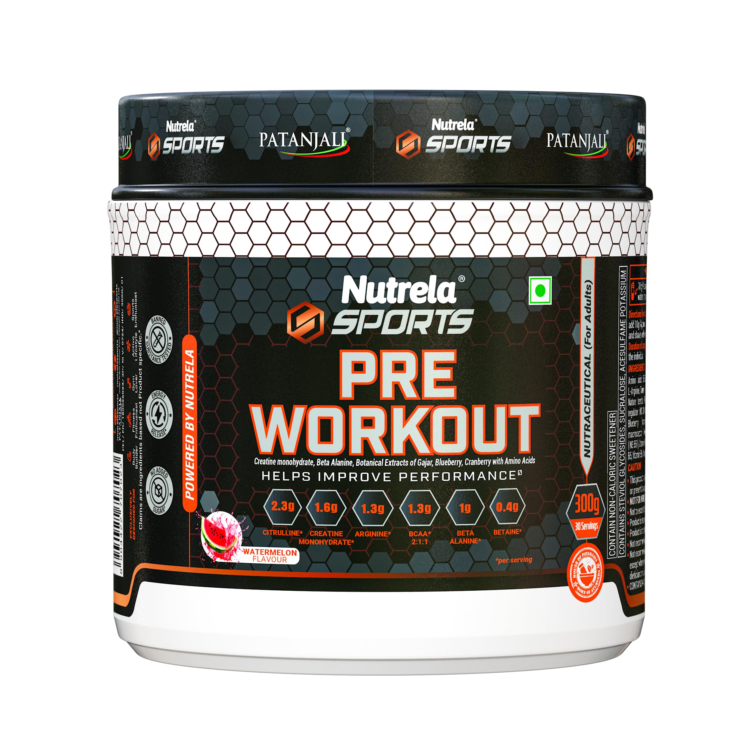 nutrela pre workout supplement