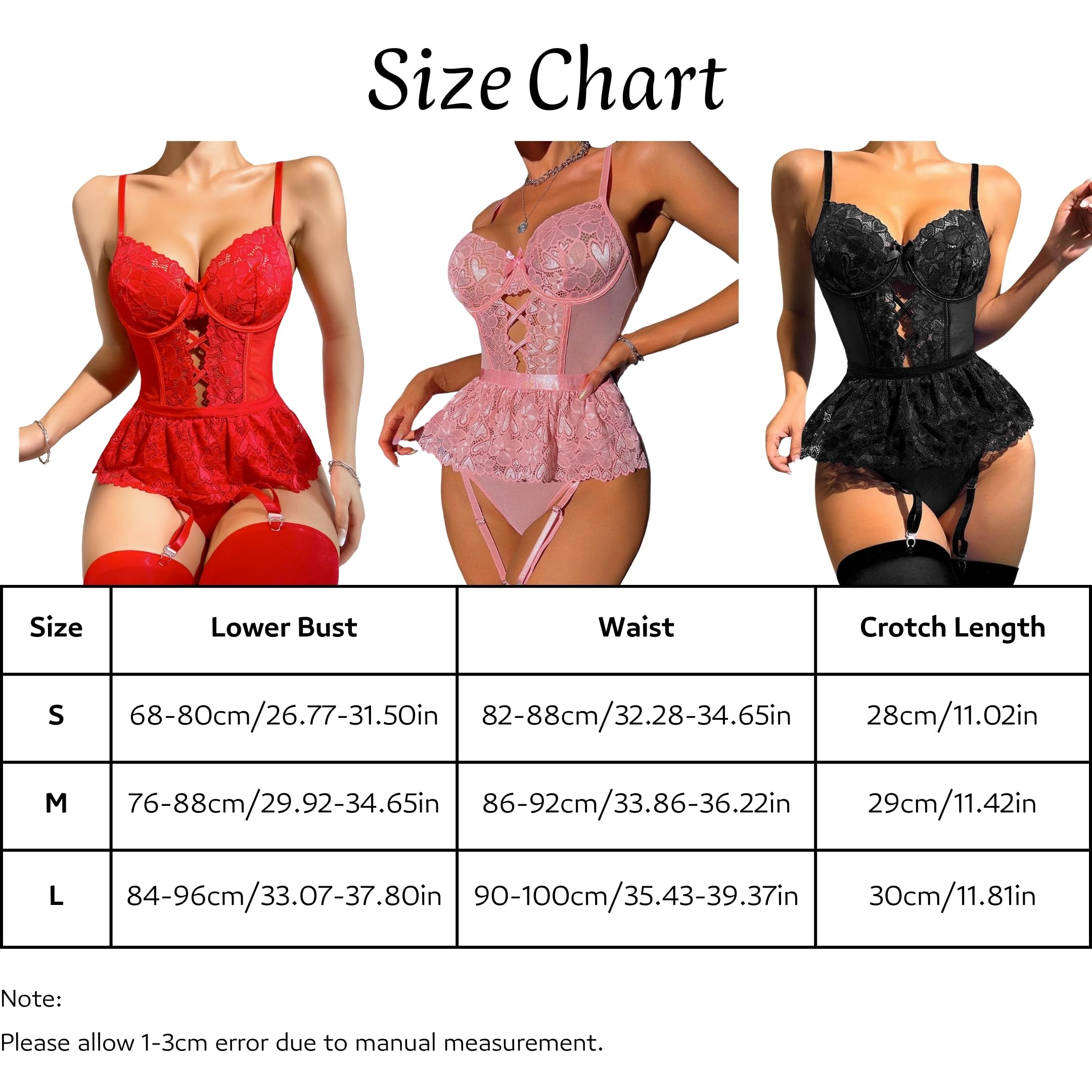 Komplet bielizny Teddy z pończochami, koronkowe body Bielizna na szelkach Bez pleców Przezroczysta siateczka Gorset Bielizna nocna Strappy Babydoll Trykot z głębokim V