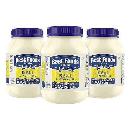 Miniatura 1 de Best Foods Mayonesa para un condimento cremoso para sándwiches y comidas simples real Mayo libre de gluten hecha con huevos 100 sin jaulas 30 onzas
