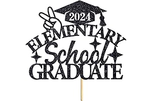 Elementary School Graduation Party Decoration Supplies Grad Hat Cake Topper For Graduation 2024